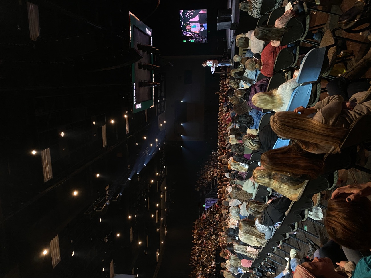 A full auditorium listening to Megan speak